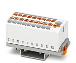 Phoenix Contact Distribution Block, 19 Way, 4mm², 17.5A, 690 V, White