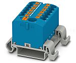 Phoenix Contact Distribution Block, 13 Way, 4mm², 24A, 690 V, Blue