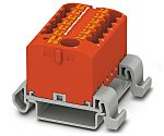 Phoenix Contact Distribution Block, 13 Way, 4mm², 24A, 690 V, Blue