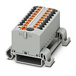 Phoenix Contact Distribution Block, 19 Way, 4mm², 24A, 690 V, Grey