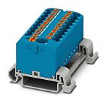 Phoenix Contact Distribution Block, 19 Way, 4mm², 24A, 690 V, Blue