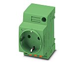 Phoenix Contact German Mains Sockets, 16A, DIN Rail Mount, 250 V
