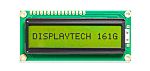 Display monocromo LCD alfanumérico Displaytech 161G de 1 fila x 16 caract., transflectivo