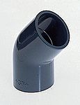 Georg Fischer 45° Elbow PVC Pipe Fitting, 63mm