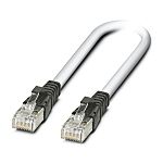 Phoenix ContactCAT5, 10m Cat5, Grey RJ45 to Male RJ45 Male, SF/UTP Shielded, Terminated