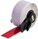 Etiqueta y cinta para impresora de etiquetas Brady, color Rojo sobre fondo Blanco, para usar con BMP61, M611
