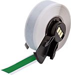 Etiqueta y cinta para impresora de etiquetas Brady, color Verde sobre fondo Blanco, para usar con BMP61 Label Printer,