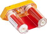 Cinta de impresora de etiquetas Brady M61-R10010-RD de color Rojo, para usar con BMP61, M611