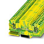 Phoenix Contact 2-Way Earth Terminal Block, 10mm², 8 AWG Wire, Spring Cage