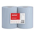 Rollo de papel para limpieza industrial Katrin / Rollo Azul de 3 capas, 500 x 2 Hojas de 360 x 380mm
