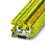Phoenix Contact 2-Way Earth Terminal Block, 8 AWG Wire, Push In