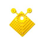 Baldosa antideslizante de PVC Amarillo, 60mm x 60mm x 16mm