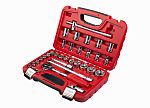 RS PRO 34-Piece Imperial, Metric 1/2 in Standard Socket Set with Ratchet, 6 point; 12 point