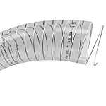 TRICOFLEX SPIRE ACIER PVC, Hose Pipe, 32mm ID, 40mm OD, Clear, 30m