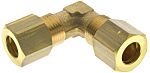 RS PRO Brass Push Fit Fitting, Elbow Elbow