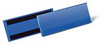 Durable Magnetic Blue 1/2 A5 Metal Logistic pockets, 81,5mm Height, 223mm Width