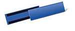 Durable Magnetic Blue 1/3 A4 Metal Logistic pockets, 81,5mm Height, 311mm Width