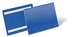 Durable Blue A5 Smooth and rigid Logistic pockets, 163mm Height, 223mm Width