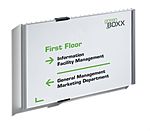 Durable INFO SIGN White A4 Smooth - rigid and glazed Doorplate, 297mm Height, 210mm Width