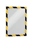 Durable DURAFRAME® SECURITY Black/Yellow A4 Information Frame, 323mm Height, 236mm Width