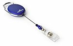 Durable Blue ABS, Nylon, PVC Badge Reel With Snap Strap