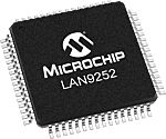Ethernetový kontrolér LAN9252/PT 100Mbps SPI 3,3 V, počet kolíků: 64, TQFP-EP