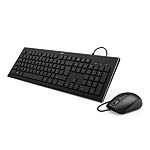 Hama F2134958 Wired Keyboard & Mouse Set, AZERTY (France)