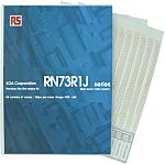 KOA, RN73R Thin Film, SMT 67 Resistor Kit, with 6700 pieces, 100 Ω → 56kΩ