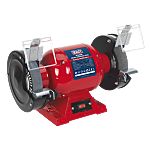 Esmeriladora de banco Jack Sealey BG150XL/96, rueda amolar 150mm, diám. int. 32mm, 230V, 375W, enchufe UK