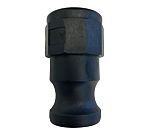 Polypropylene Resin Female, Male Pneumatic Quick Connect Coupling, BSPP 1 1/4 in 1.1/2in Threaded