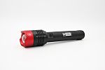 RS PRO LED Torch Black, Red - Rechargeable 10000 lm, 267 mm