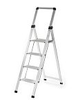 RS PRO 4 Tread Aluminium Steps 1510mm Platform Height, Silver