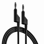 RS PRO Test Leads, 10A, 1000V, Black, 1.5m Lead Length