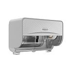 Kimberly Clark Silver Plastic Toilet Roll Dispenser, 32.39mm x 18.42mm x 21.27mm