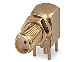Phoenix Contact, Jack SMA Connector, Solder Termination, Right Angle Body