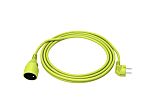 Regleta de enchufes RS PRO, long. cable 15m, 1 toma Tipo E - francés, 250V, 16A Verde, IP20
