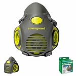 Coverguard 6ETN200 Series Half-Type Half Mask with Replacement Filters, Size Free Size
