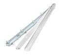 RS PRO 22 W Batten Light Round, 1 Lamp, Anti-corrosive, 1570 mm Long, IP65