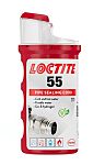 Sellador de roscas Loctite 55 Blister de color Blanco, Recipiente de 50 m, Sellado de roscas