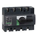 Schneider Electric 4P Pole Isolator Switch - 125A Maximum Current, 75kW Power Rating, IP40