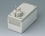 OKW White ABS Plug Case, 120 x 65 x 65mm