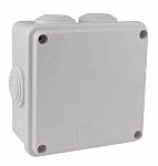 RS PRO Grey ABS General Purpose Enclosure, IP66, Grey Lid, 100 x 100 x 54mm