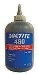 Loctite Black 480 Low Strength, Retaining Compound Ethyl Cyanoacrylate Liquid Bottle 500 g, 0 → 120 °C