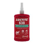 Loctite Green 638 High Strength, Retaining Compound Methacrylate Liquid Bottle 250 ML, -25 → 200 °C