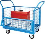 RS PRO Steel Mesh Sided Trolley, 900 x 600mm, 250kg Load