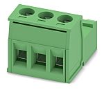 Phoenix Contact, 5.08mm Pitch, CLASSIC COMBICON IC, 3 Way, , Pluggable Terminal Block, Inverted Plug, Cable Mount,