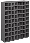 RS PRO Steel Storage Bin, 305mm x 857mm x 1067mm, Grey