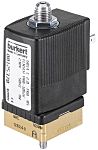 Burkert Solenoid Valve 125368, 3 port(s) , NC, 24 V ac, 1/8in