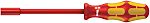 Wera Hexagon Nut Driver, 13 mm Tip, VDE/1000V, 125 mm Blade, 237 mm Overall