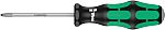 Wera Pozidriv  Screwdriver, PZ1 Tip, 80 mm Blade